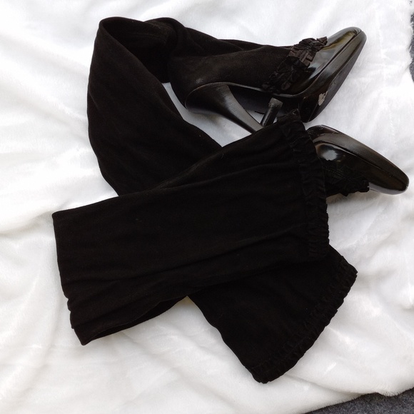 COPY - Tom Ford Yves Saint Laurent rive gauche otk suede patent boots - Picture 14 of 15